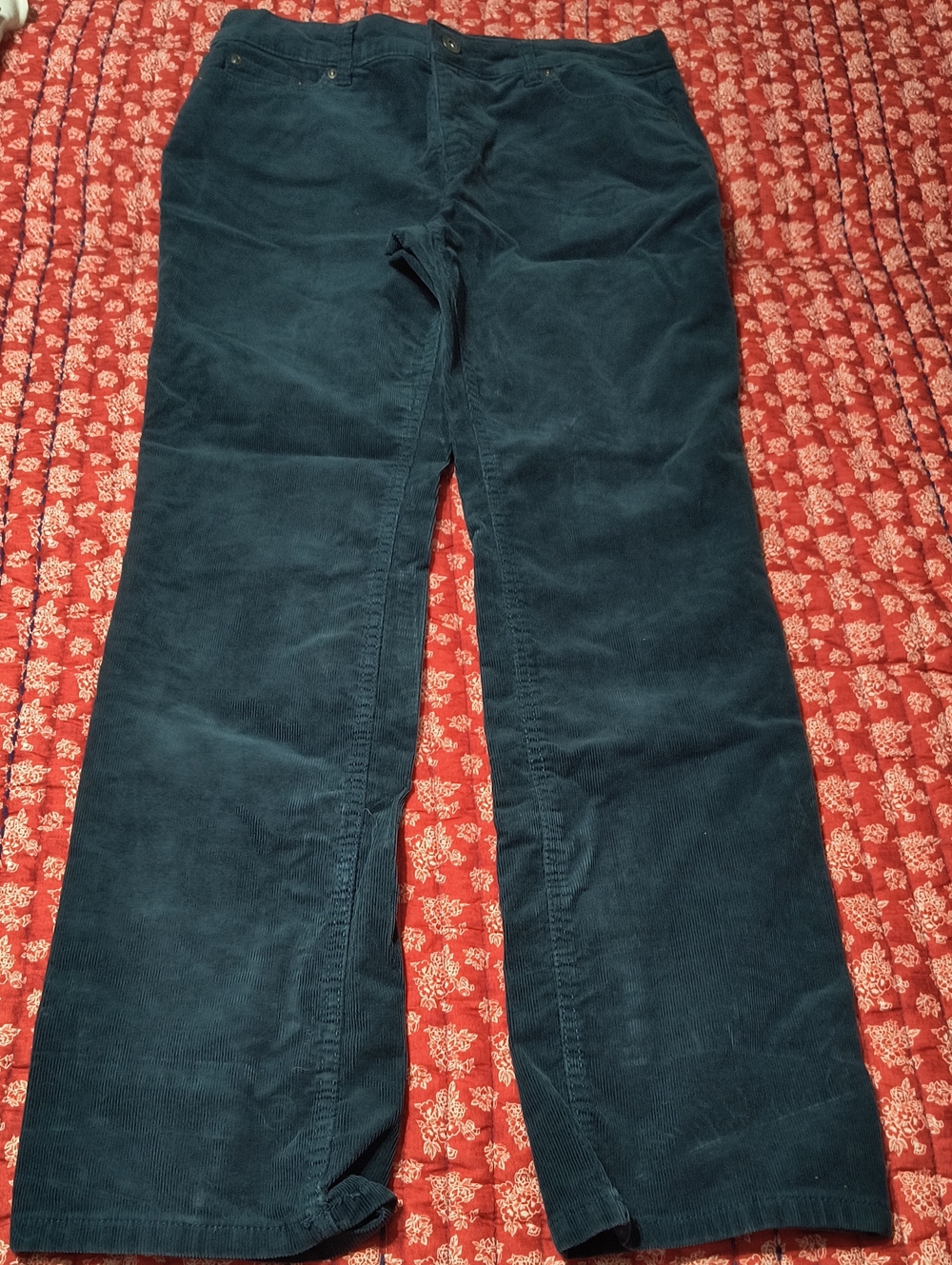 WOW New St John's Bay Corduroy Jeans in Deep Teal
